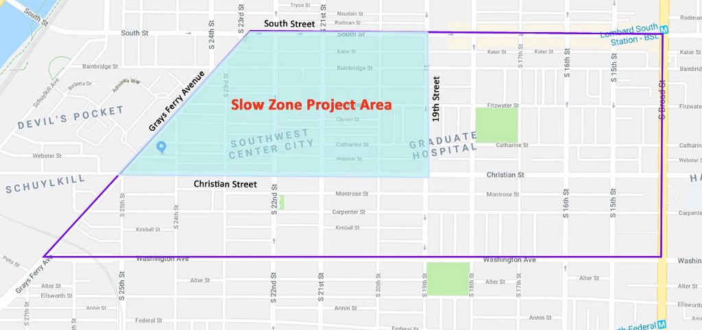 SOSNA presents plans for ‘slow zone’ application for Graduate Hospital streets
