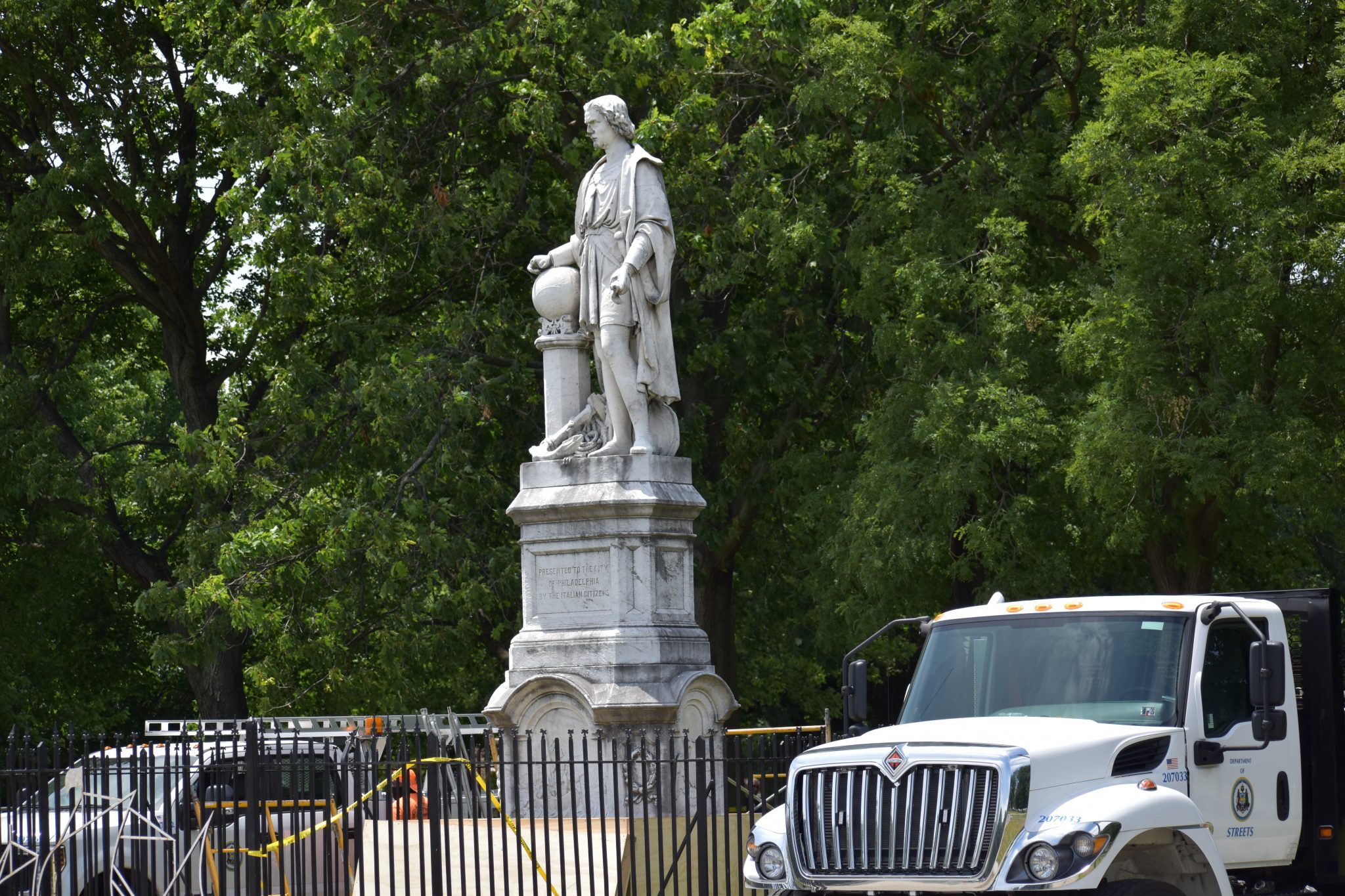 Kenney seeks to remove Columbus statue from Marconi Plaza