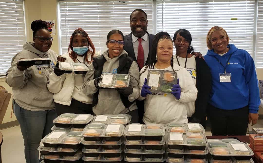 Johnson helps deliver dinners to seniors