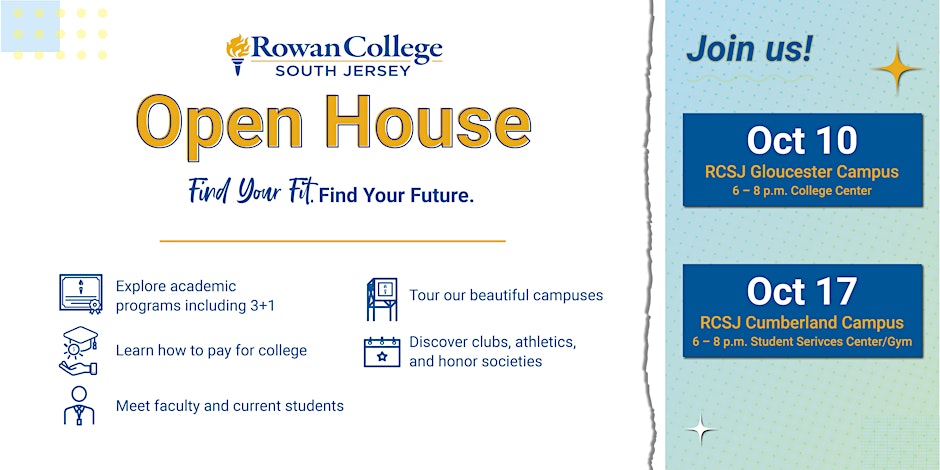 Rowan College South Jersey Fall 2024 Open House